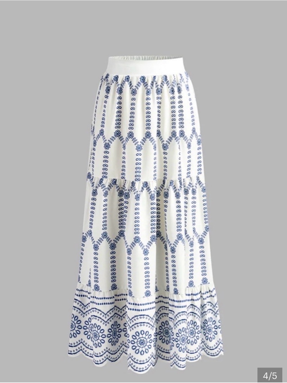 Commense Set : White Bustier Crop Top & Matching Skirt - Picture 4 of 7